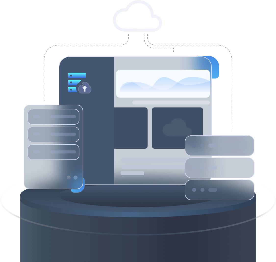 Cloud infrastructure illustration